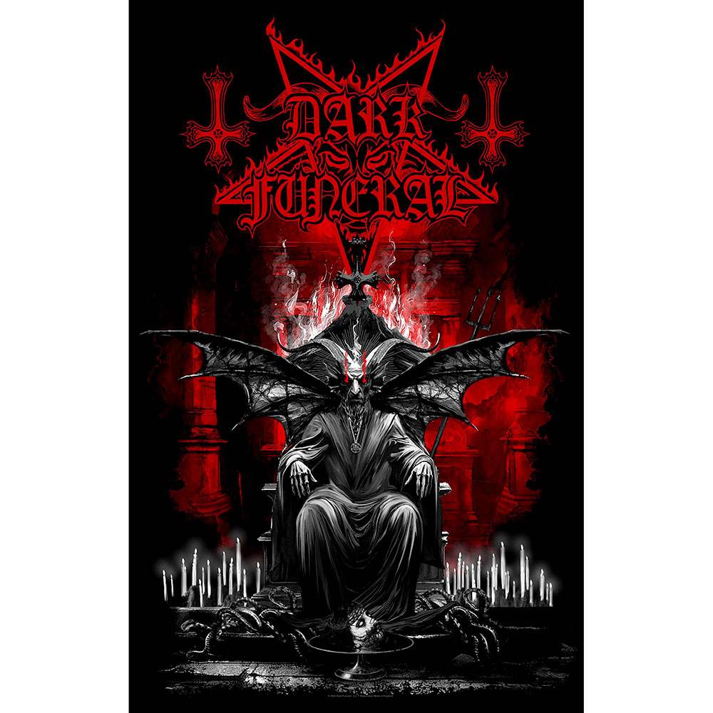Dark Funeral - Baphomet Textile Poster - Noir/Multicolore